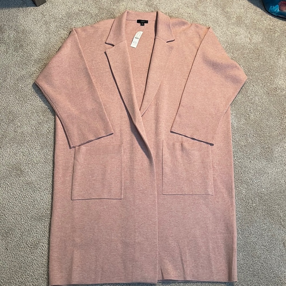 J Crew Dusty Pink Coatigan